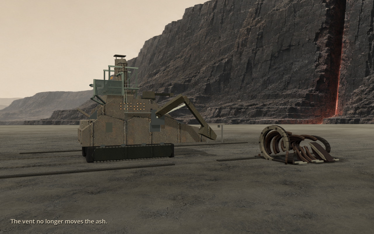 Current authored travel frame with clearer separation between the machine and the environment.
